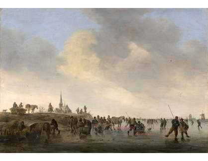 A-2269 Jan van Goyen - Bruslení na Merwede u Dordrechtu