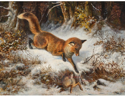 A-6834 Carl Oswald Rostosky - Zajíc a liška