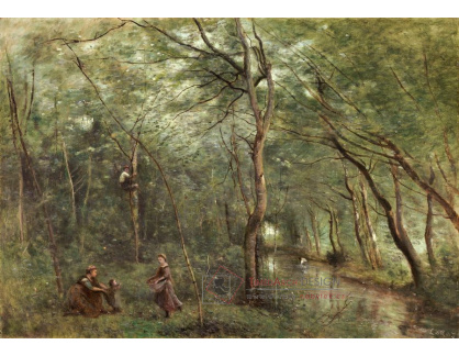 D-7348 Jean-Baptiste-Camille Corot - Loves úhořů