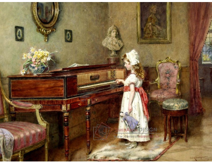 VANG302 George Goodwin Kilburne - Cvičení na klavír