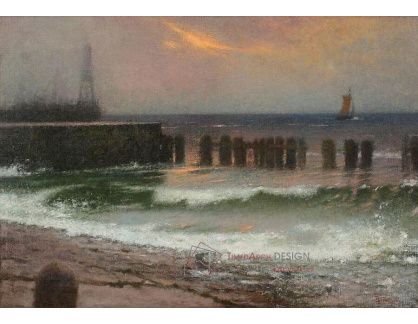 Jakub Schikaneder - Večer u mořského břehu
