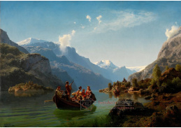 SO XIV-251 Adolph Tidemand a Hans Gude - Svatební cesta na Hardangerfjord