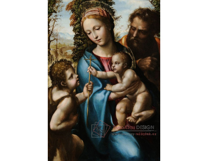 SO XVII-289 Giovanni Antonio Bazzi - Svatá rodina se svatým Janem
