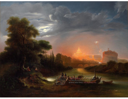 KO III-247 Jules Coignet - Ohňostroj nad Castel Sant Angelo