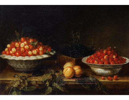 KO IV-263 Joseph Plepp - Zátiší s třešněmi, borůvkami, jahodami a meruňkami