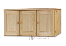 FS-144, nádstavec na skříň šířka 120cm, borovicový masiv