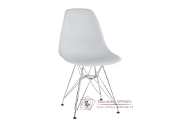 ANISA 2 NEW, jídelní židle, chrom / plast bílý