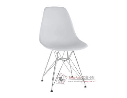 ANISA 2 NEW, jídelní židle, chrom / plast bílý