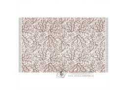 ARILA, koberec 80x150cm, béžová / vzor větev
