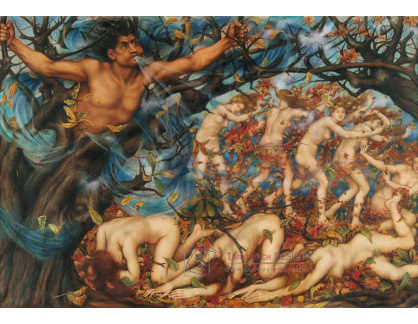 A-4052 Evelyn de Morgan - Boreas a spadané listí