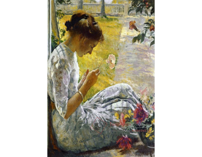 SO VII-70 Edmund Charles Tarbell - Mercie střihající květiny