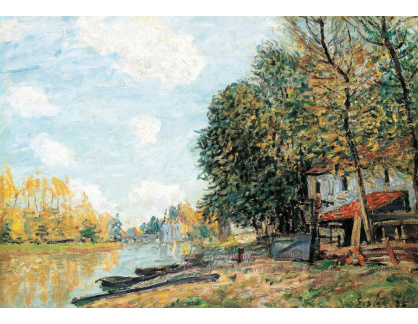 SO XI-8 Alfred Sisley - Břehy řeky Loing v Moret