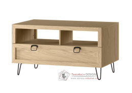 ALTEA 41, konferenční stolek se zásuvkou 100x60cm, dub artisan