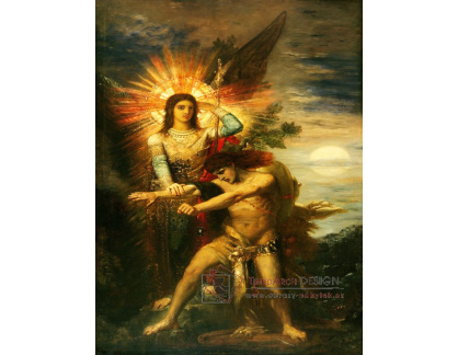 A-4573 Gustave Moreau - Jákob a anděl