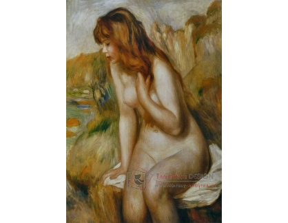 R14-10 Pierre-Auguste Renoir - Posezení na skále po koupání