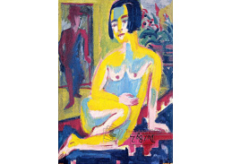 VELK 80 Ernst Ludwig Kirchner - Sedící ženský akt