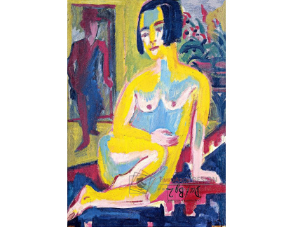 VELK 80 Ernst Ludwig Kirchner - Sedící ženský akt