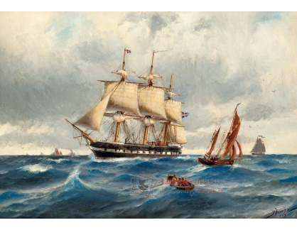 SO IV-184 Jacob Hägg - Fregata Vanadis v Severním moři