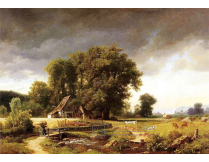 SO VI-404 Albert Bierstadt - Statek v krajině