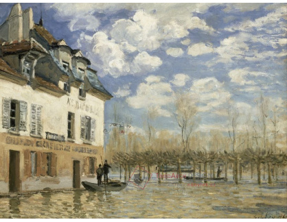 SO XI-3 Alfred Sisley - Loď při potopě v Port Marly