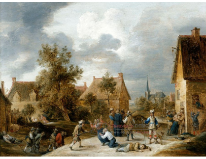SO XVI-462 David Teniers - Vojáci vyhazující vesničana