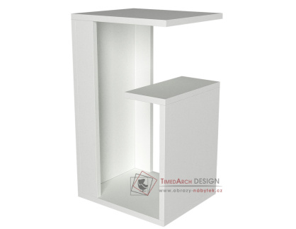AGADI, odkládací příruční stolek 35x 29,5cm, bílá
