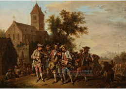 A-7496 Johann Conrad Seekatz - Vesničtí muzikanti