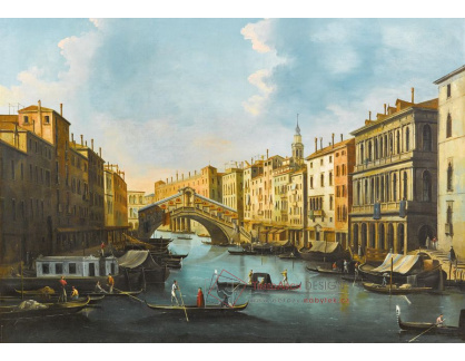 DDSO-3495 Giuseppe Bernardino Bison - Grand Canal s mostem Rialto v Benátkách
