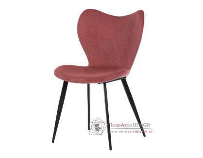 DCL-1031 RED2, jídelní židle, černá / látka červená