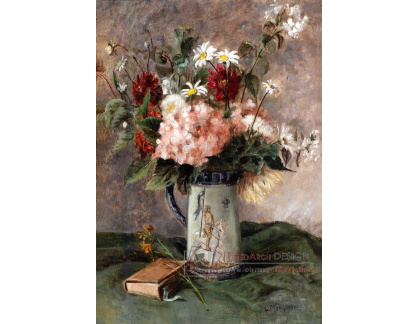 SO XVII-430 Charles Monginot - Květiny s knihou