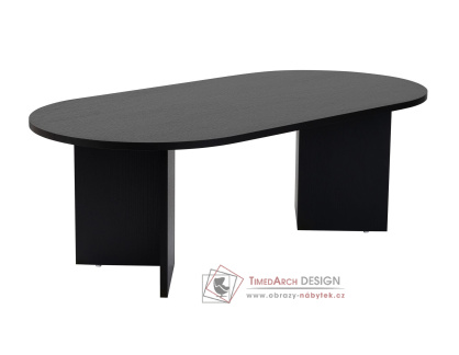 SABLE, konferenční stolek 119x60, černé dřevo