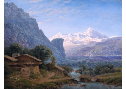 DDSO-2410 Karl Friedrich Schinkel - Pohled na Mont Blanc
