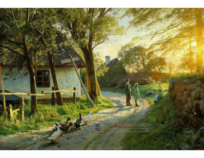 A-7643 Peder Mork Monsted - Večerní slunce