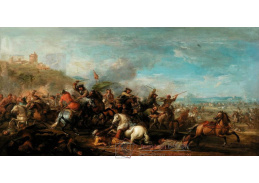 D-9857 Francesco Casanova - Jezdecká bitva před opevněným kopcem