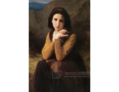 R15-116 Adolph William Bouguereau - Mignon Pensive