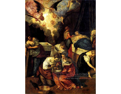 VSO22 Jacopo Tintoretto - Narození svatého Jana Křtitele