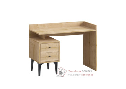 PUUK, psací stůl se zásuvkami, dub