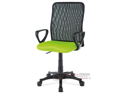 KA-B047 GRN, kancelářská židle, látka mesh černá + zelená