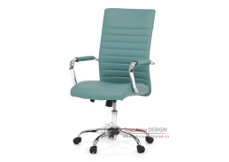 KA-V307 BLUE, kancelářská židle, ekokůže modrá