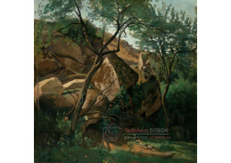 A-6720 Jean-Baptiste Camille Corot - Mladý pastýř mezi skálami