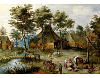 BRG-131 Jan Brueghel a Joos de Momper - Vesnická scéna