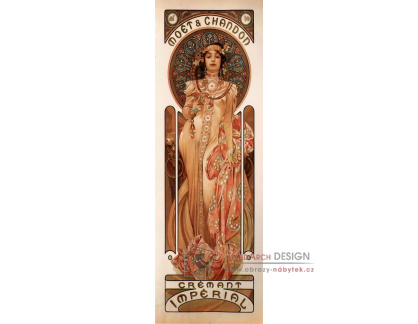 VAM139 Alfons Mucha - Moet a Chandon Dry Imperial