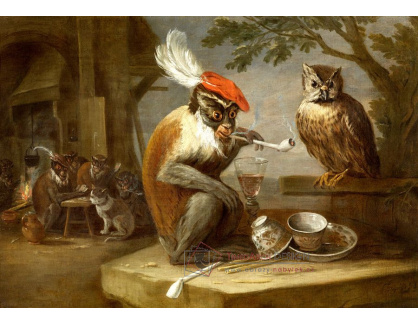 SO XVI-453 David Teniers - Opičí trik