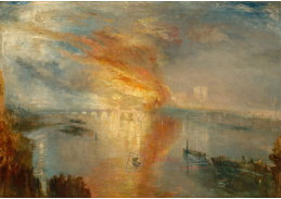 A-2346 Joseph Mallord William Turner - Požár sněmovny lordů a poslanců