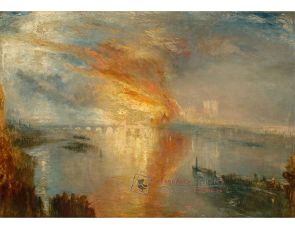 A-2346 Joseph Mallord William Turner - Požár sněmovny lordů a poslanců