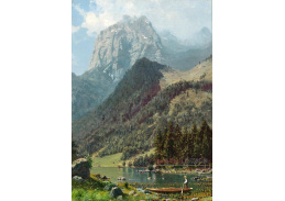 A-8484 Emilie Mediz-Pelikan - Pohled na Mittagshorn v Horním Bavorsku