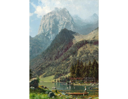 A-8484 Emilie Mediz-Pelikan - Pohled na Mittagshorn v Horním Bavorsku