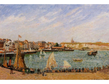 VCP-100 Camille Pissarro - Sluneční odpoledne v zálivu v Dieppe