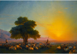 VR-365 Ivan Konstantinovič Ajvazovskij - Pastýři se svým stádem