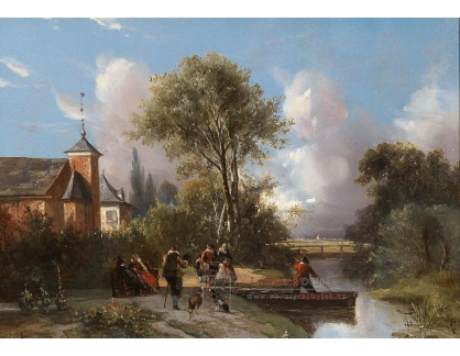 DDSO-1076 Abraham van der Wayen - Idylická scéna u řeky